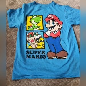 Super Mario Blue Graphic T-Shirt‎